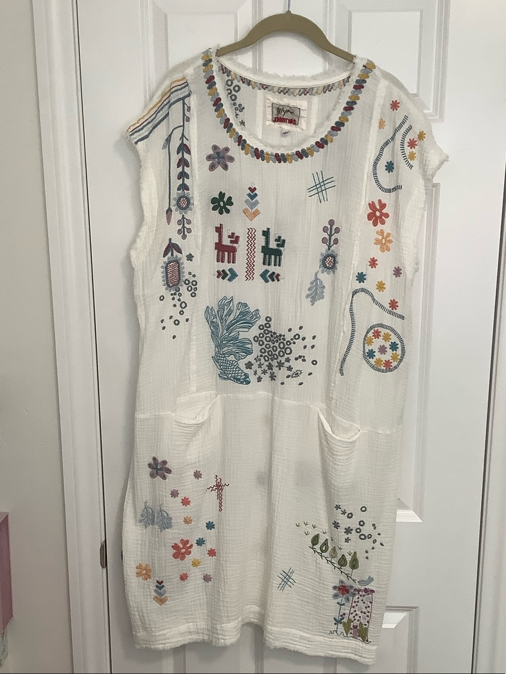 Johnny Was Spiridon Gauze Dress - Picture 1 of 7